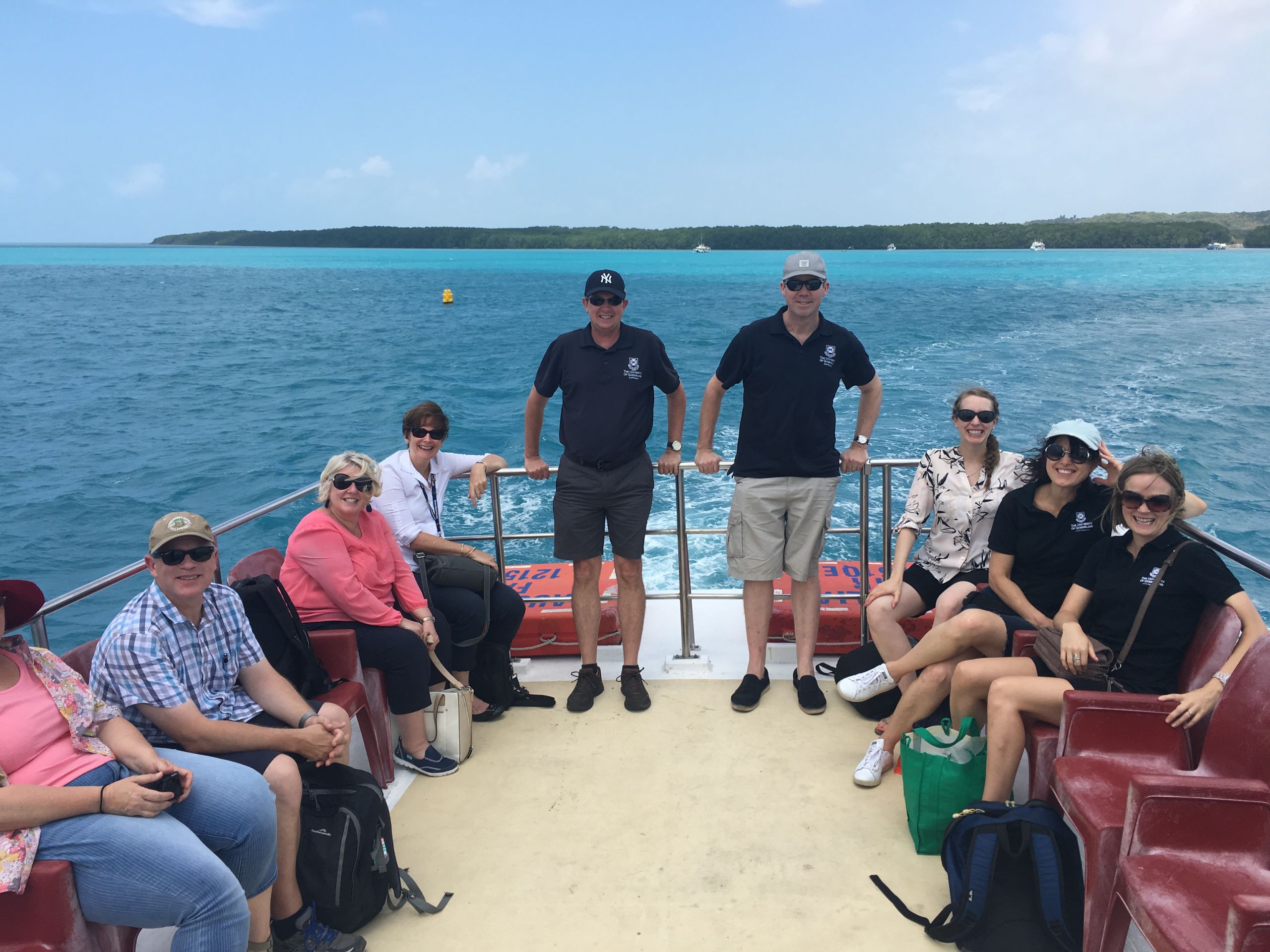 Professor Anthony Smith and project team near Thursday Island